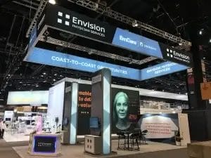 Trade show booth design company in Miami for Envision Physician Services